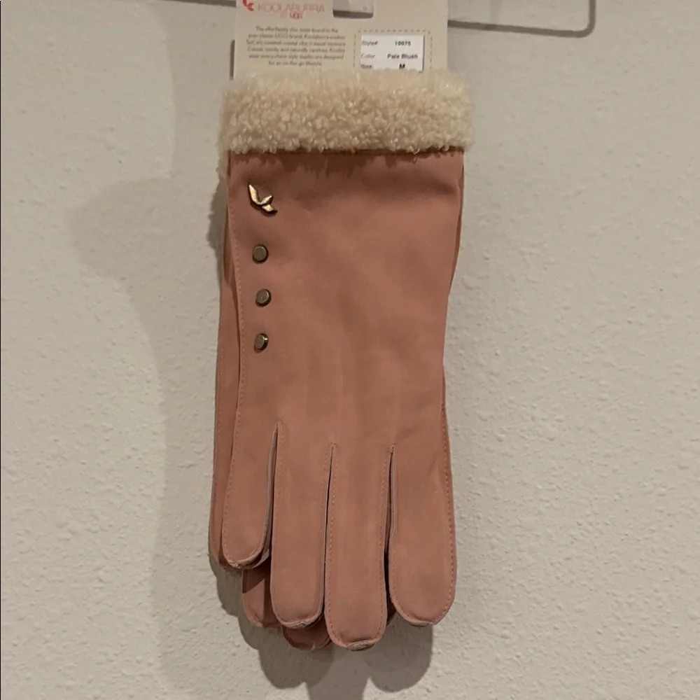 Koolaburra Blush Gloves with Fleece Trim